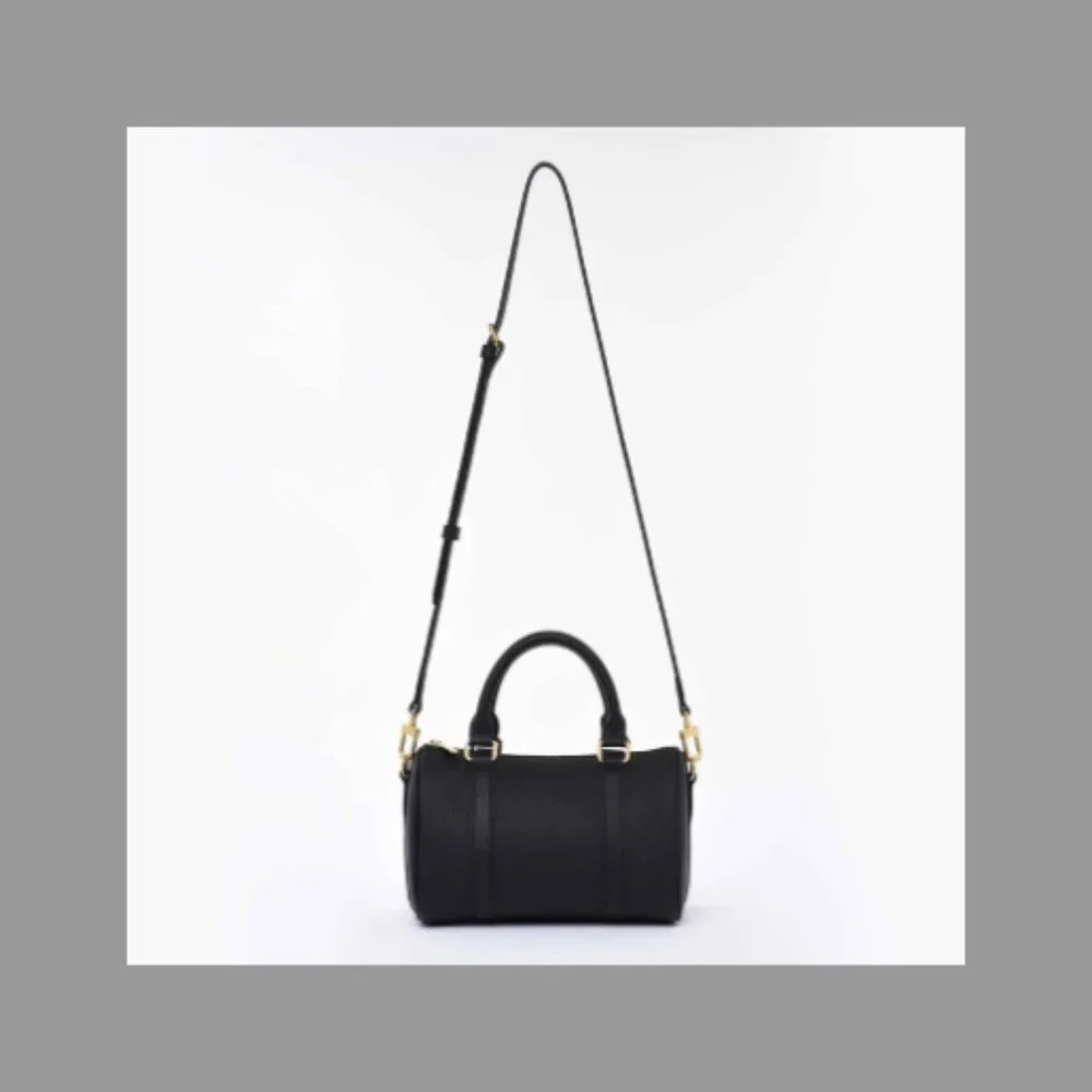 DUYP Melodie Cecile Black Grained leather - Mini Boston bag - Picture 7 of 13